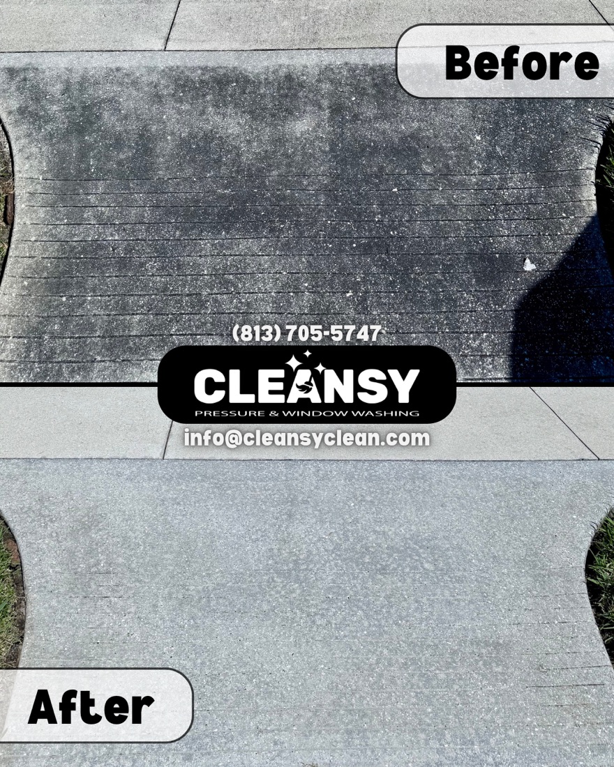 Before and after Yvonne Sidewalk2 — Cleansy Pressure & Window Washing