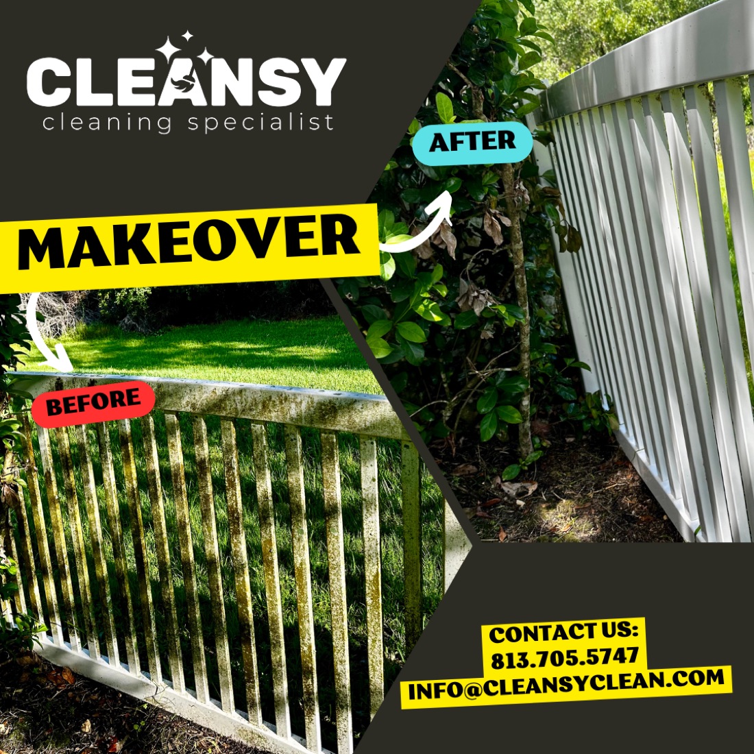 Before and after kerites1 — Cleansy Pressure & Window Washing
