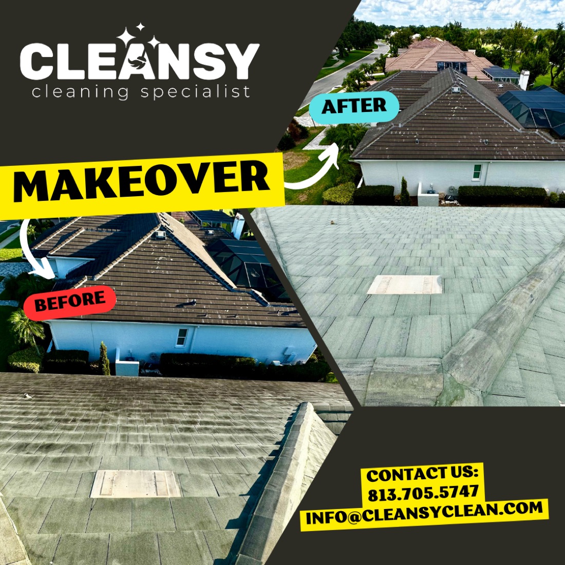 Before and after Teto2 — Cleansy Pressure & Window Washing