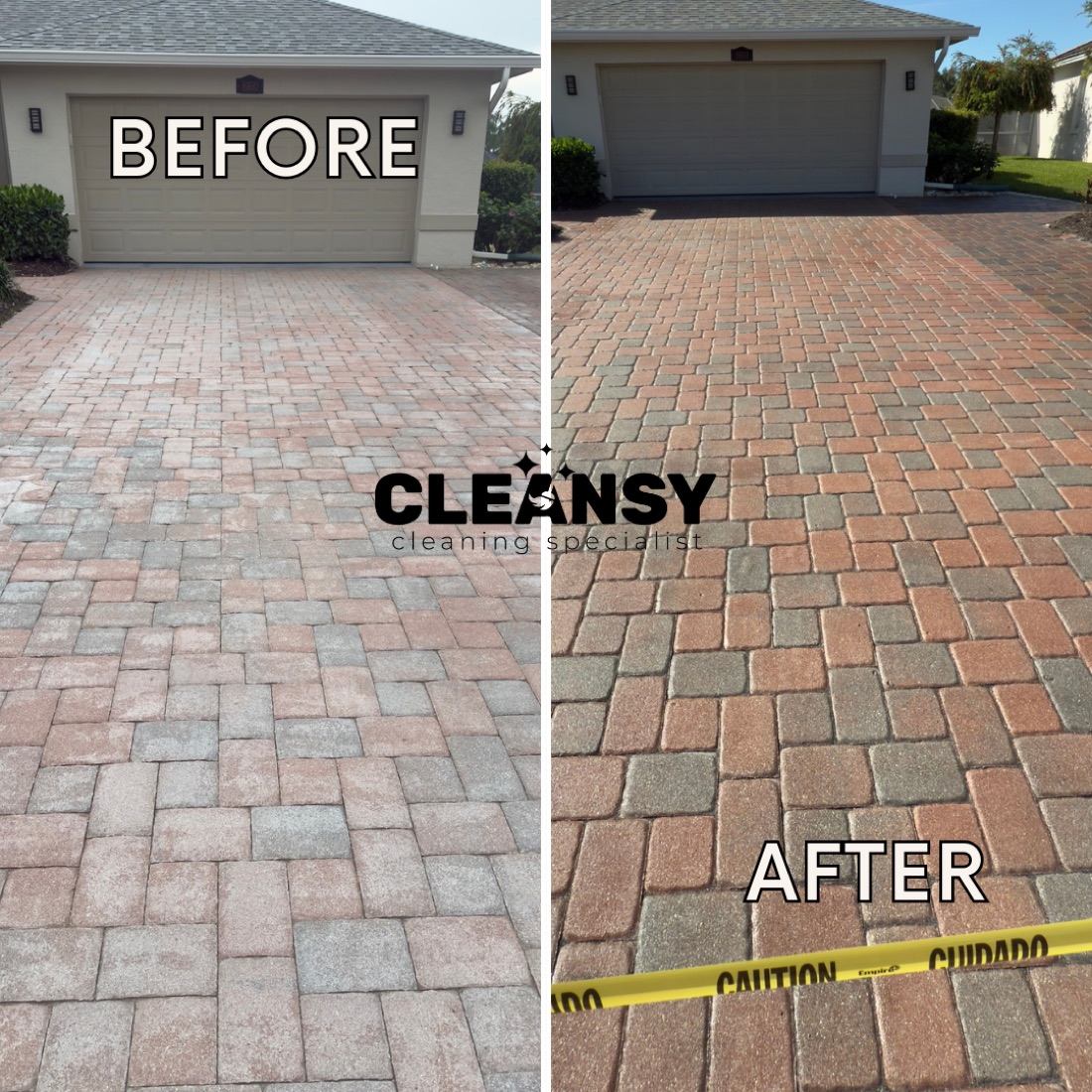 Before and after Before & After — Cleansy Pressure & Window Washing